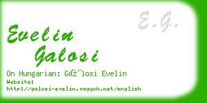 evelin galosi business card